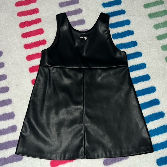 Zara Kids Faux Leather Dress with Cutout Detail - Picture 2 of 3